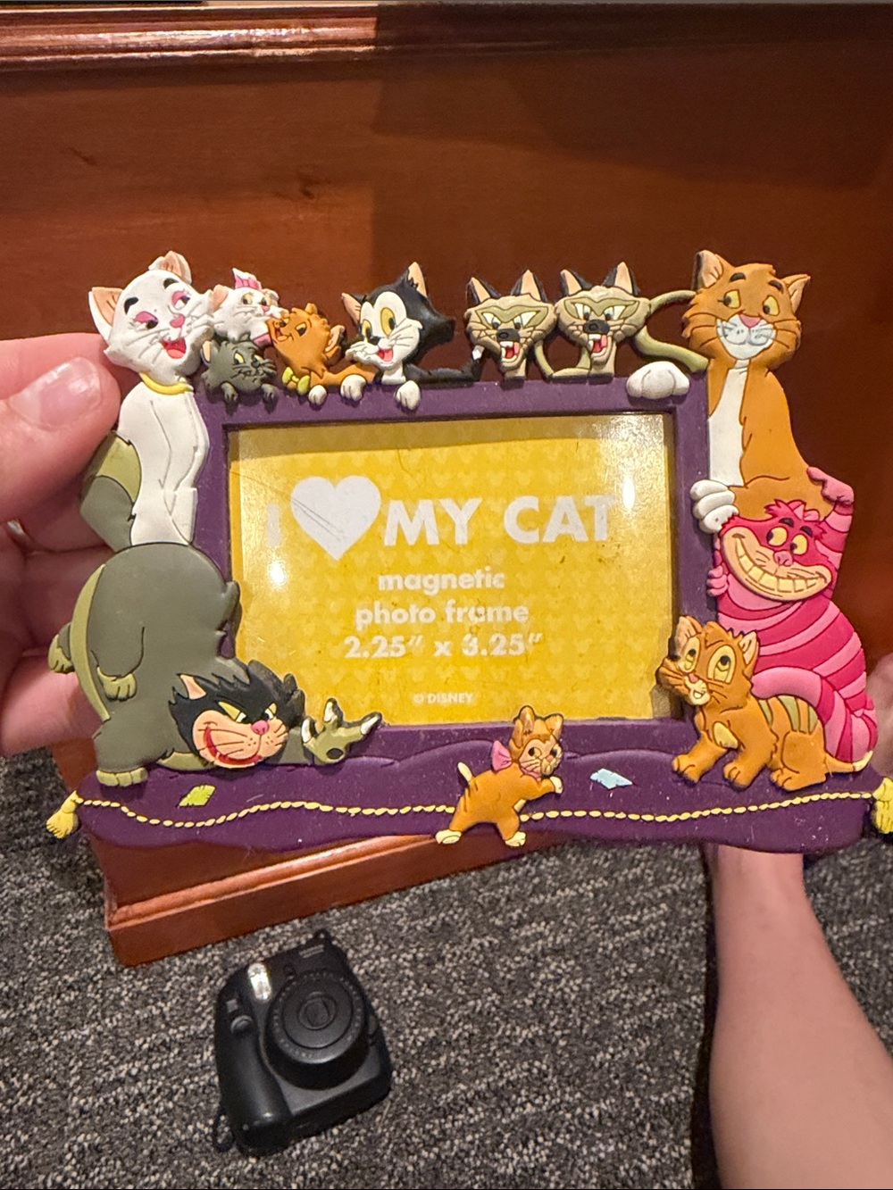 Disney Purple Cat Collage Magnetic Photo Frame